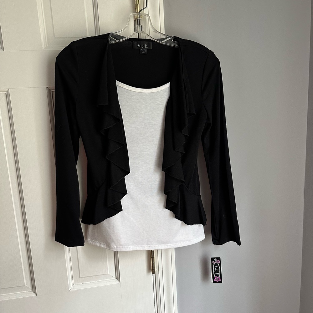 Ally B shirt with attached jacket